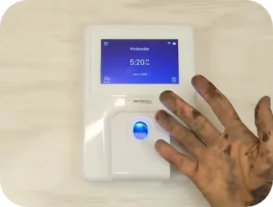 EasyClocking 700 biometric fingerprint time clock