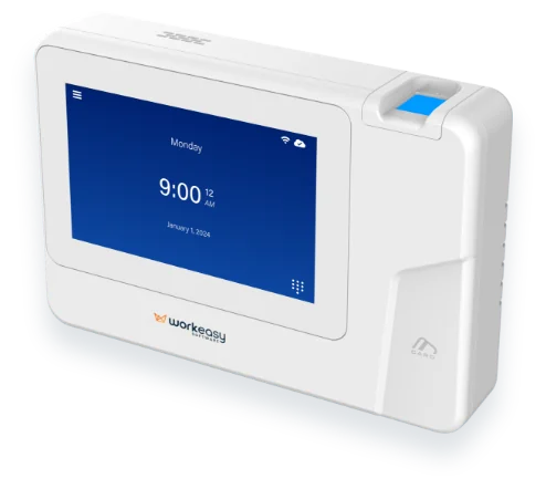 EasyClocking 500 versatile fingerprint time clock for small businesses